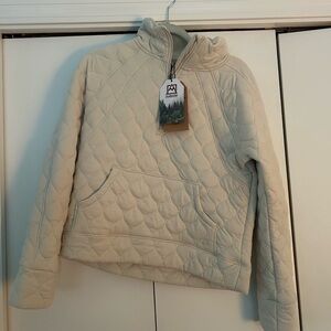 Avalanche Off-White Quilted Hoodie